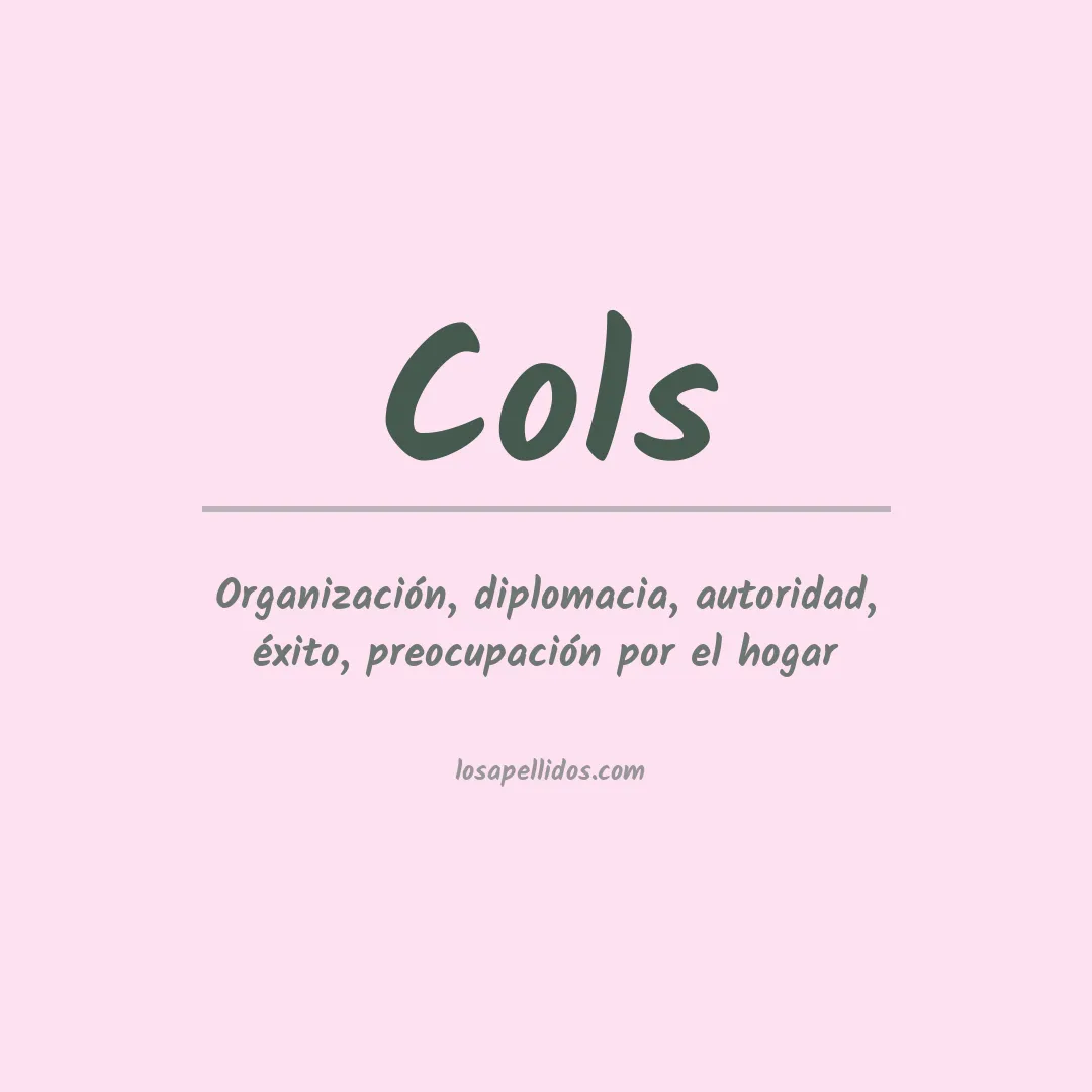 Apellido Cols