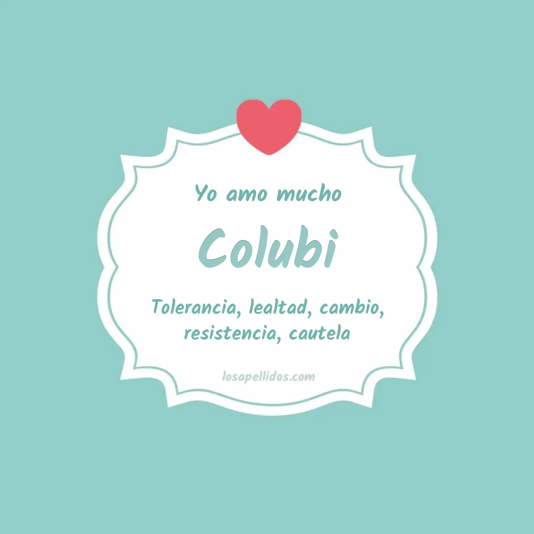Yo amo mucho Colubi