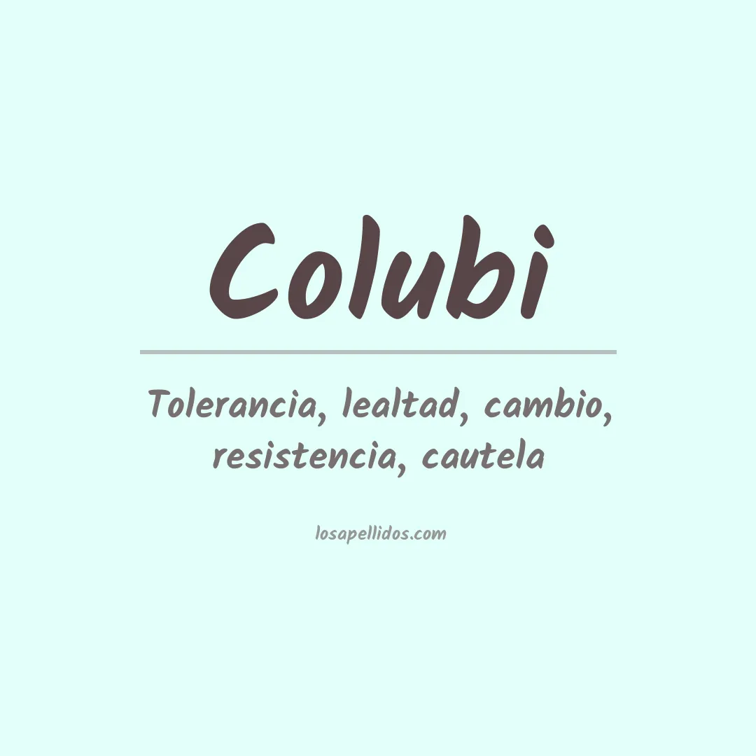 Apellido Colubi