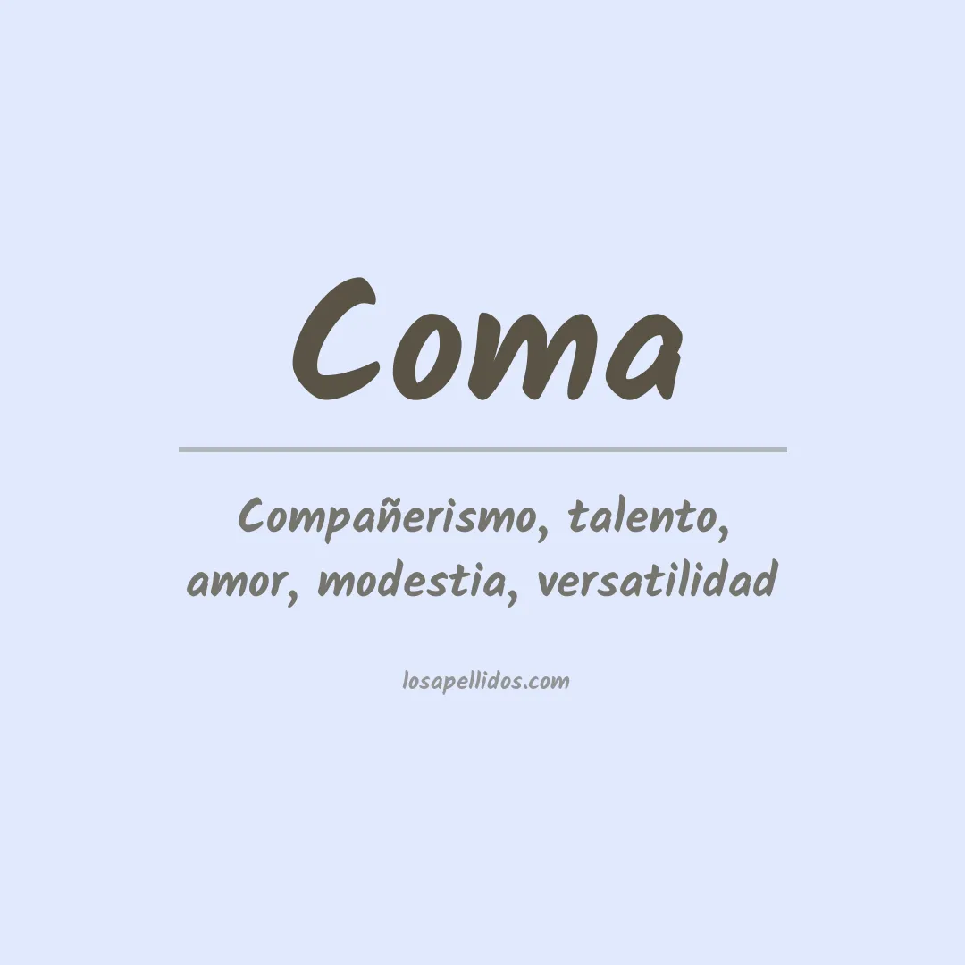 Apellido Coma
