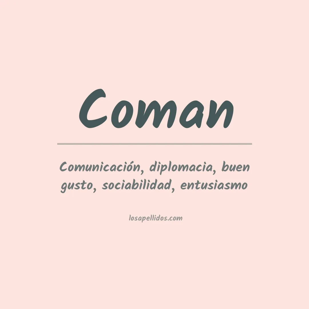 Apellido Coman