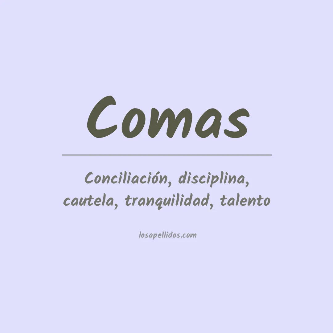 Apellido Comas
