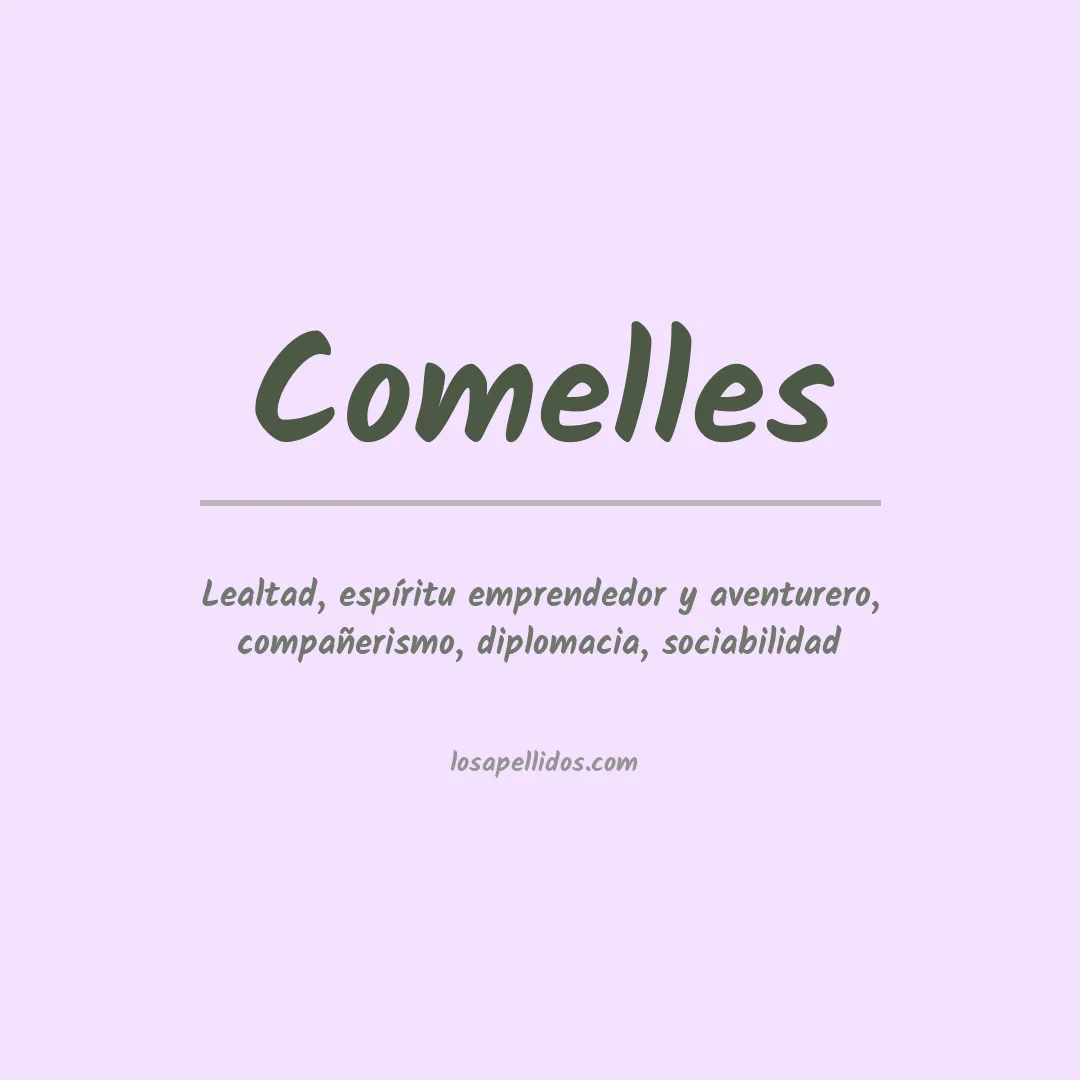Significado del Apellido Comelles