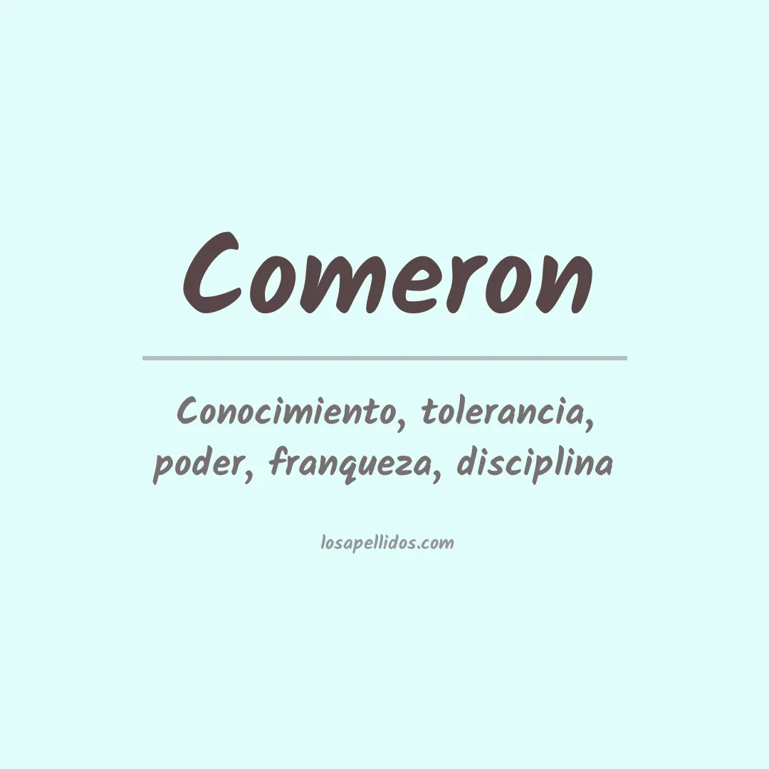 Apellido Comeron