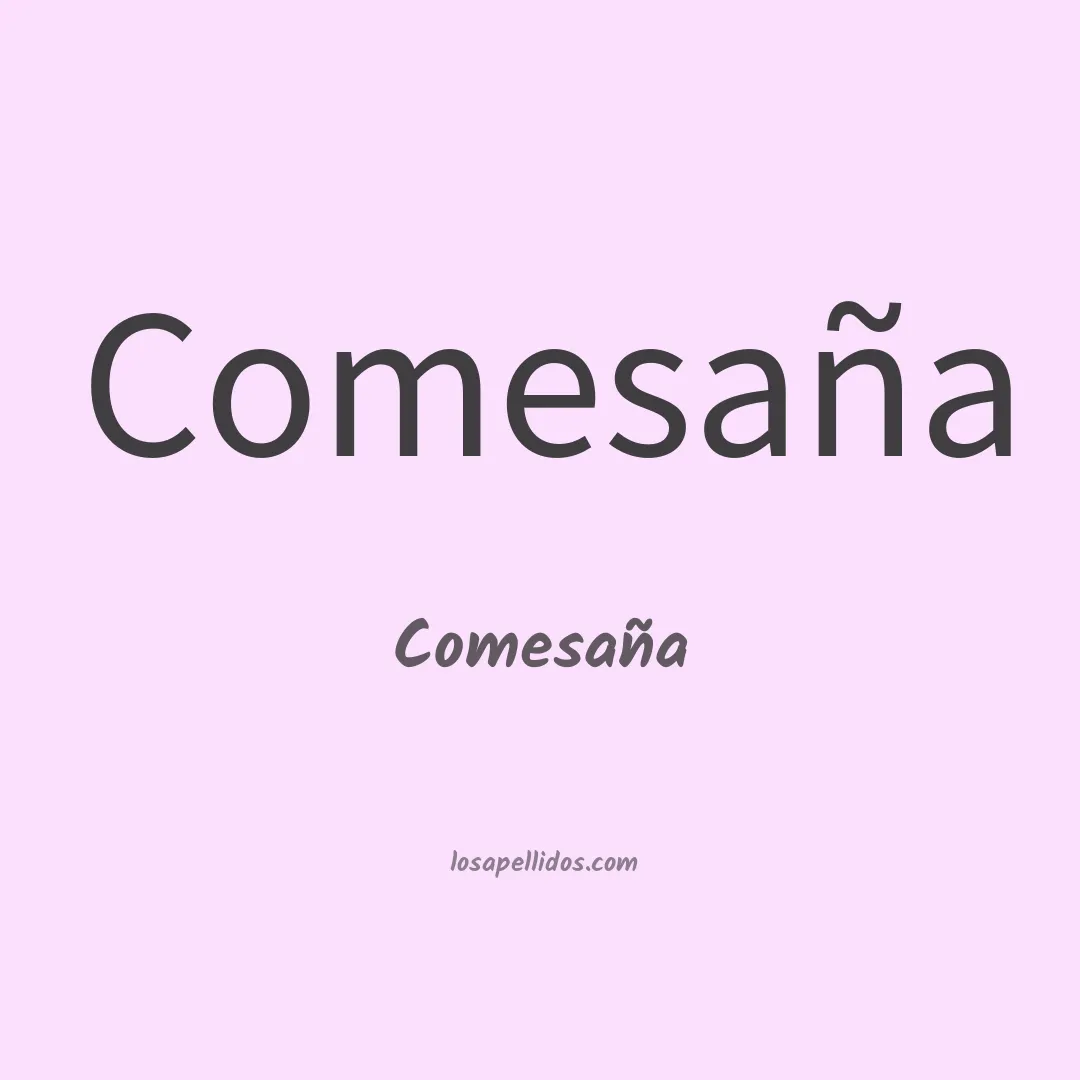 Comesaña en chino