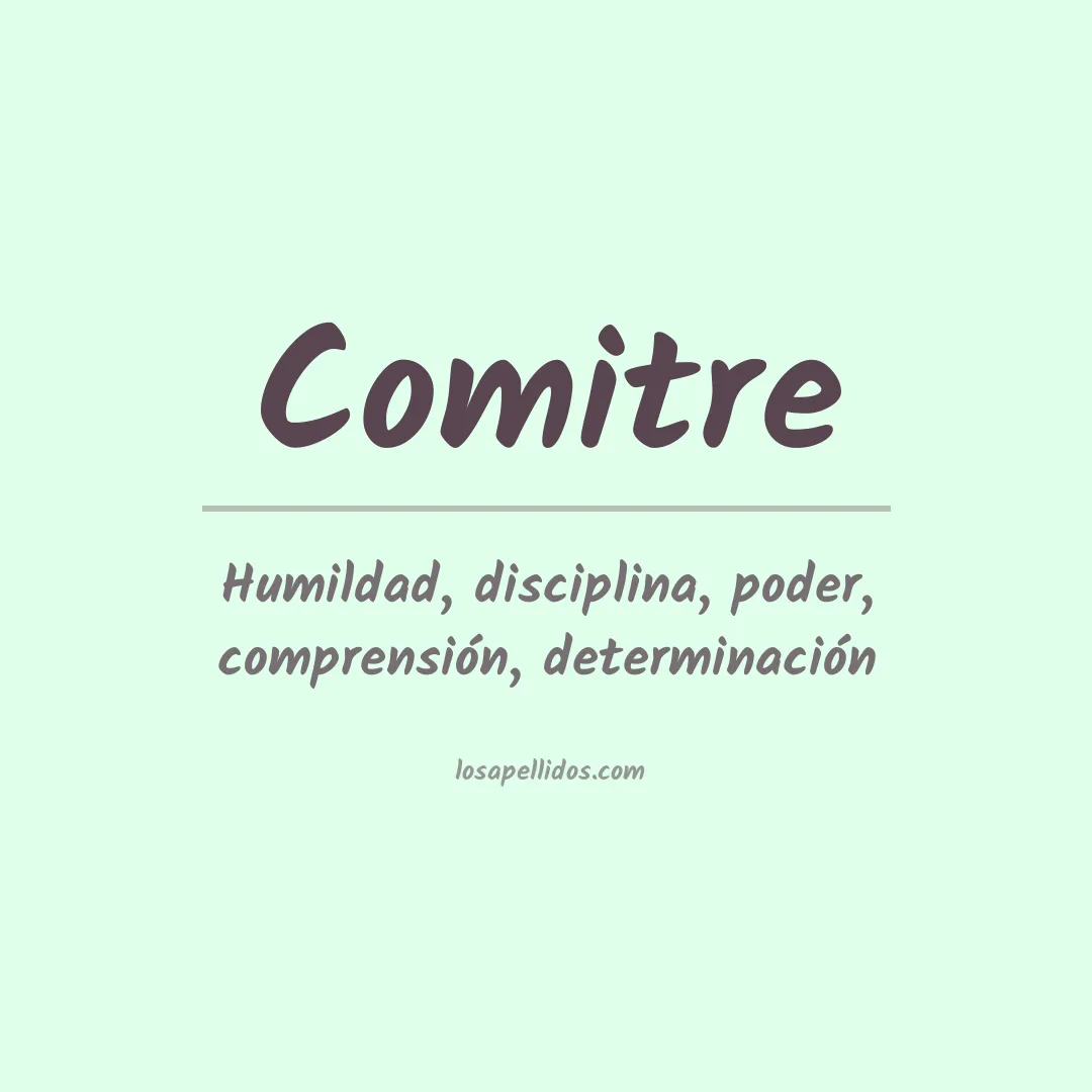 Apellido Comitre