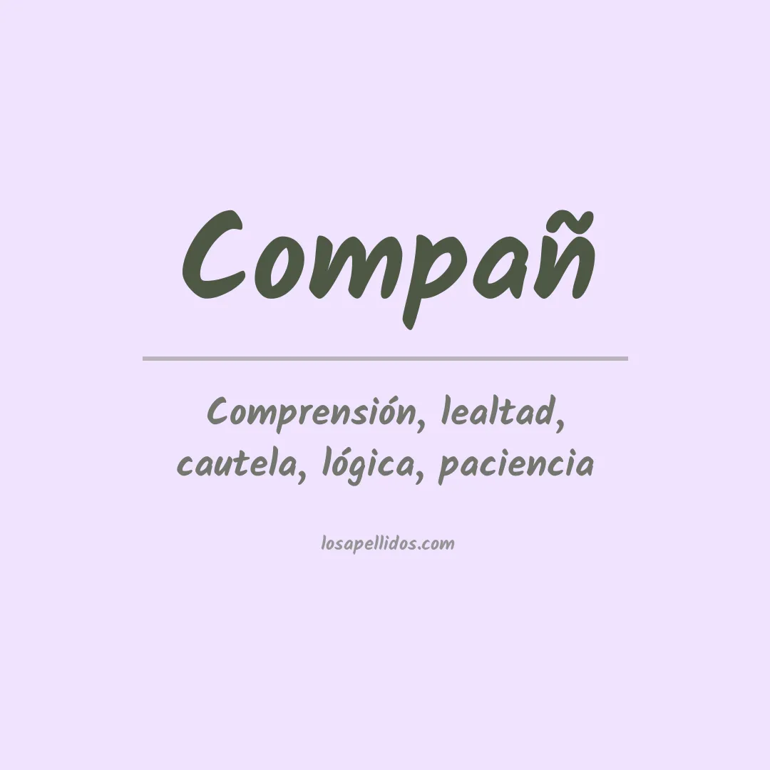 Apellido Compañ