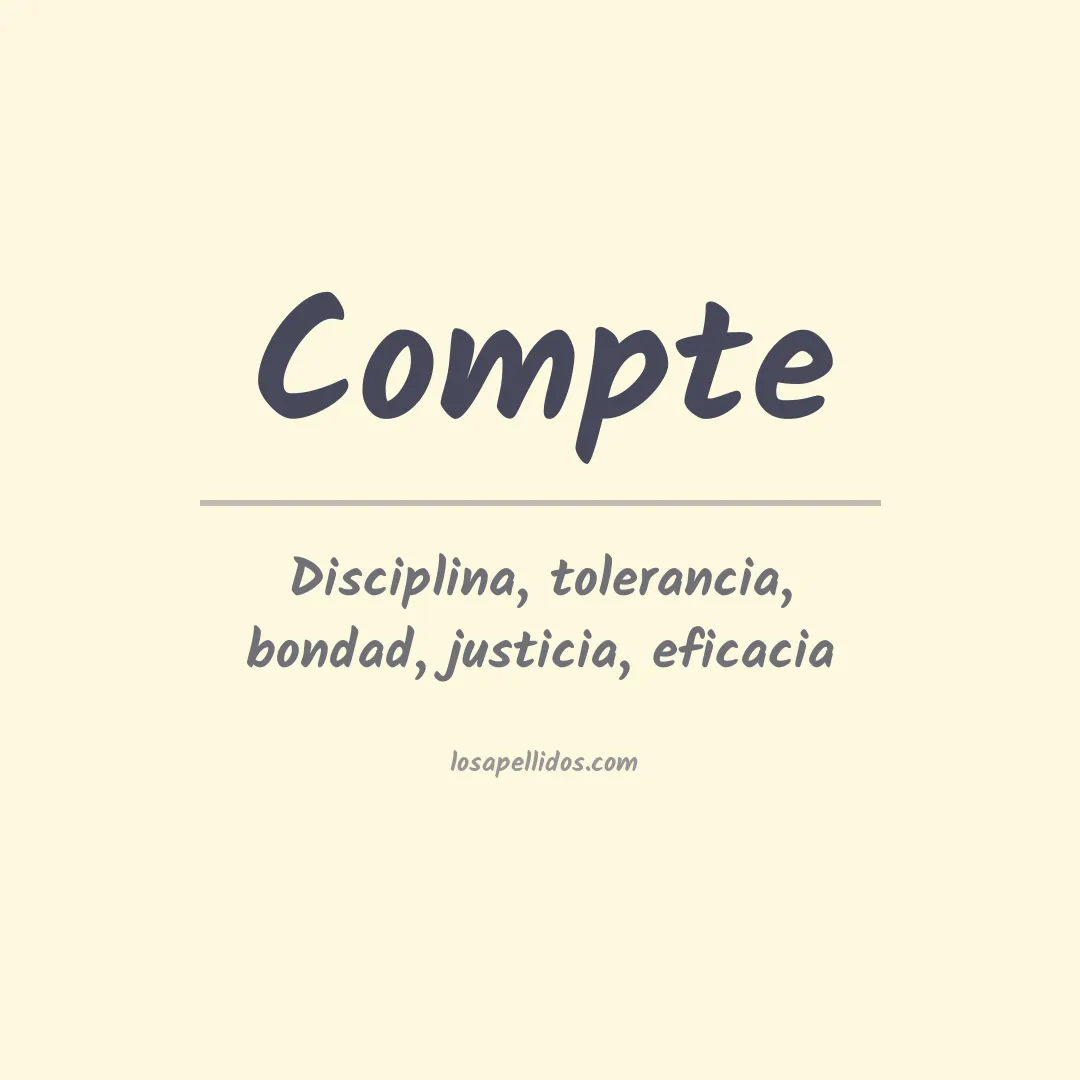 Apellido Compte