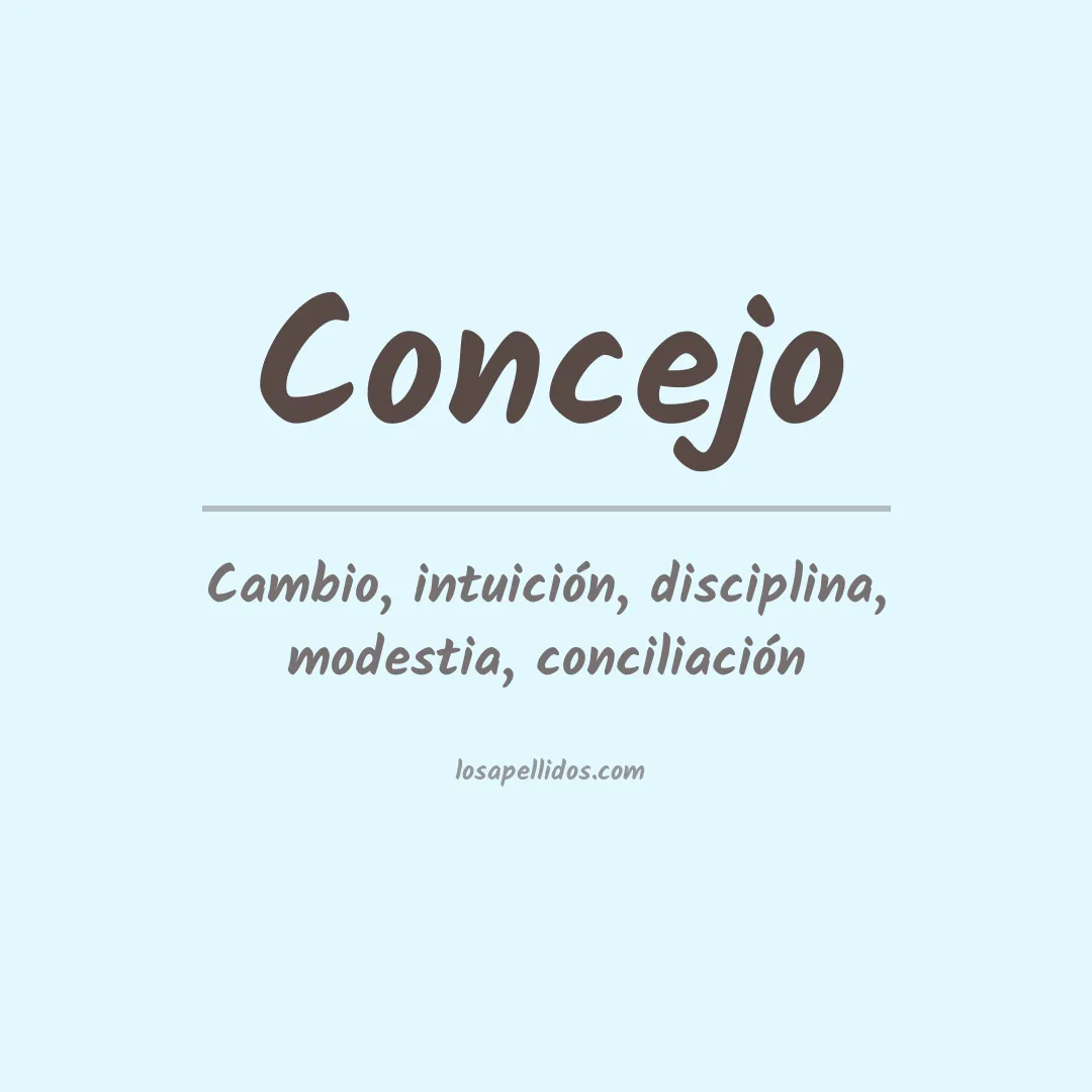Significado del Apellido Concejo