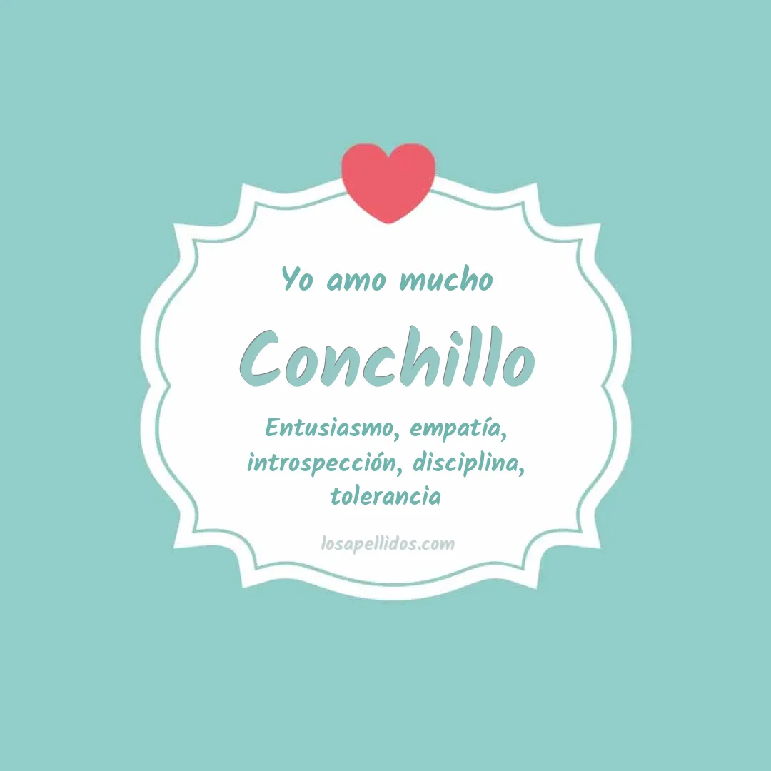 Yo amo mucho Conchillo