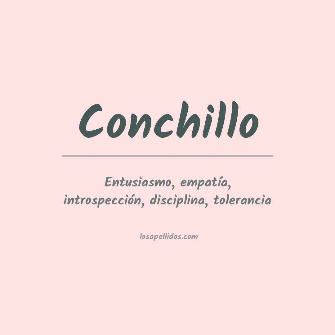 Significado del Apellido Conchillo