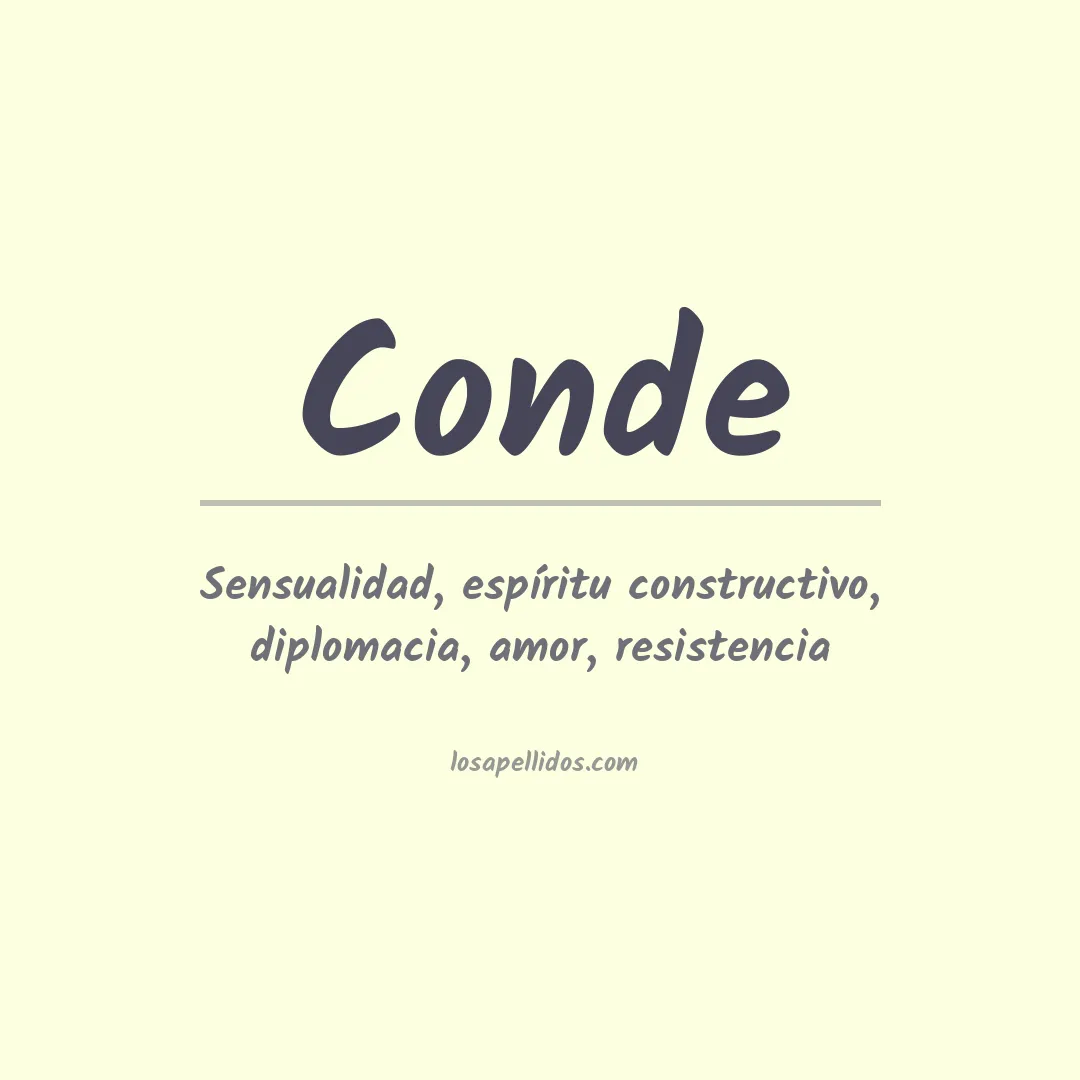 Apellido Conde