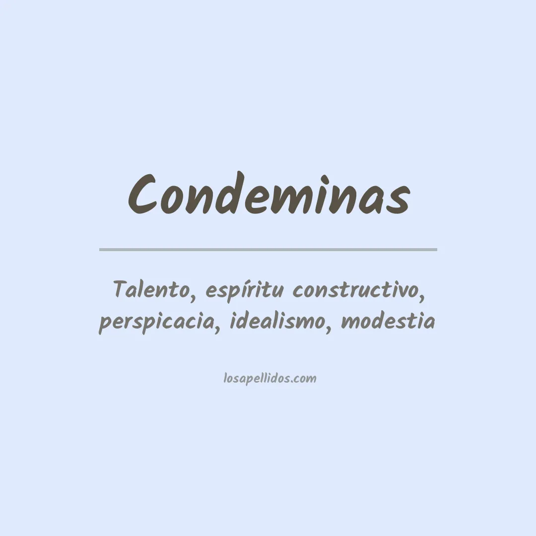 Apellido Condeminas