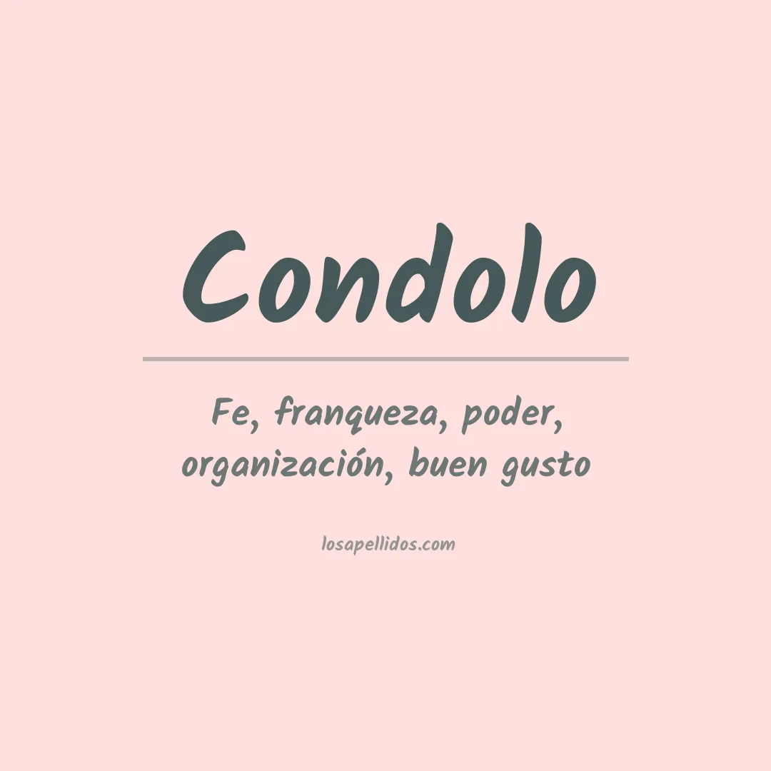 Apellido Condolo