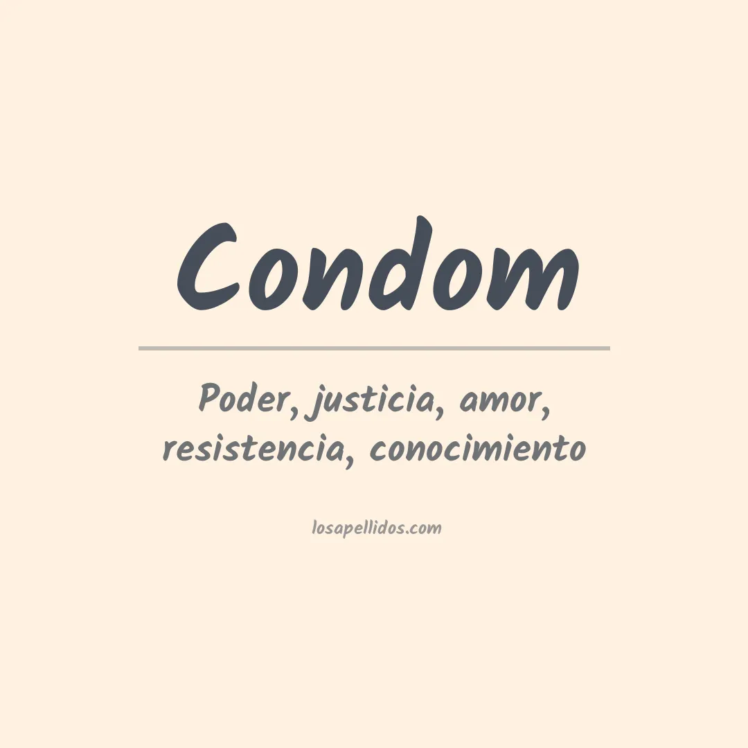 Apellido Condom