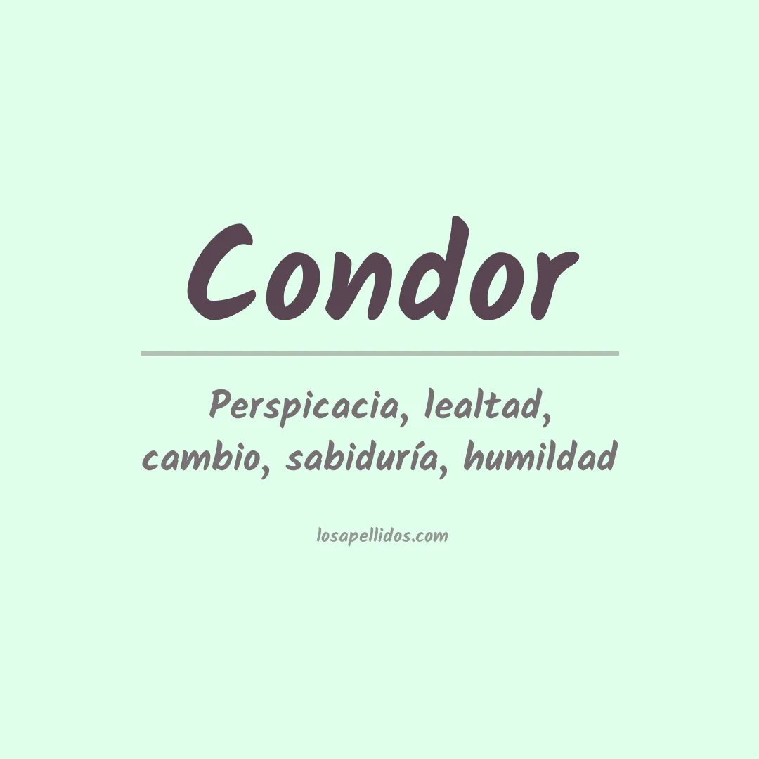 Apellido Cóndor