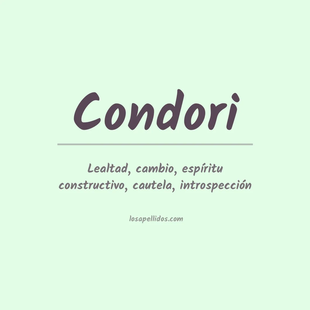 Apellido Condori