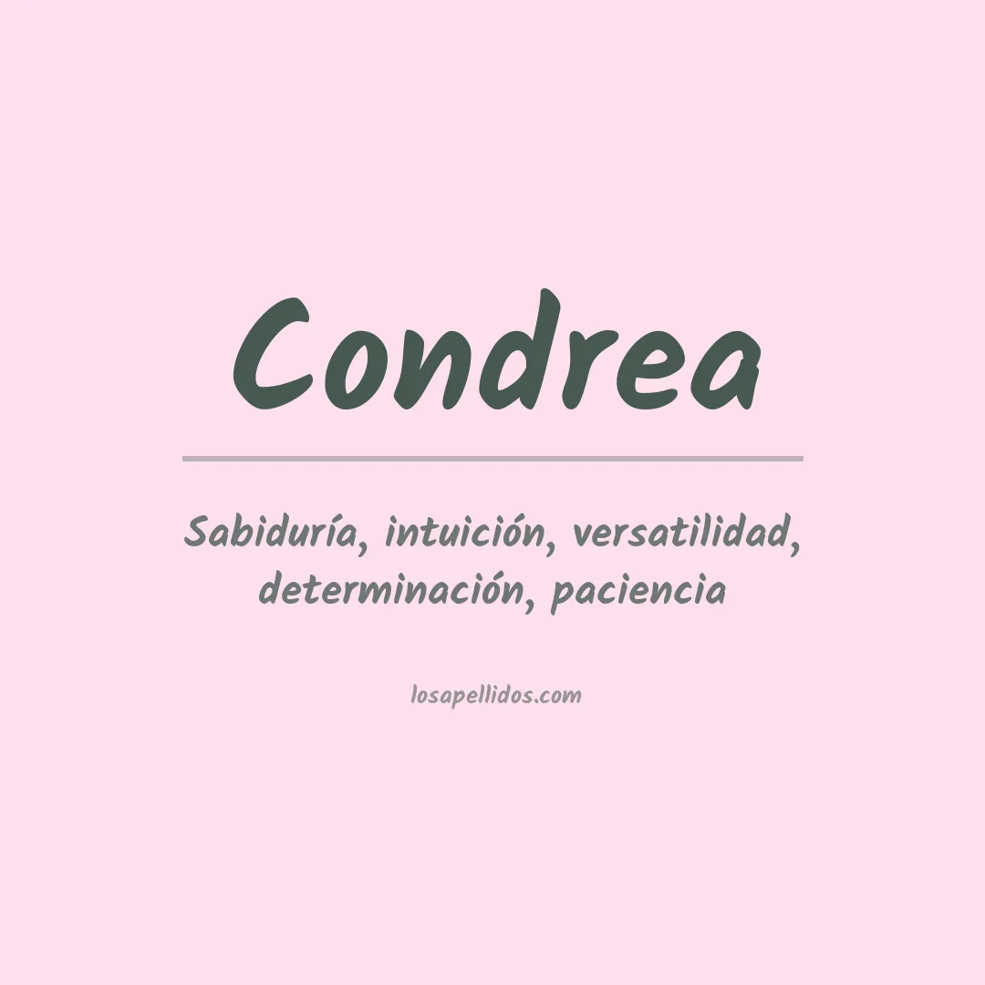 Apellido Condrea