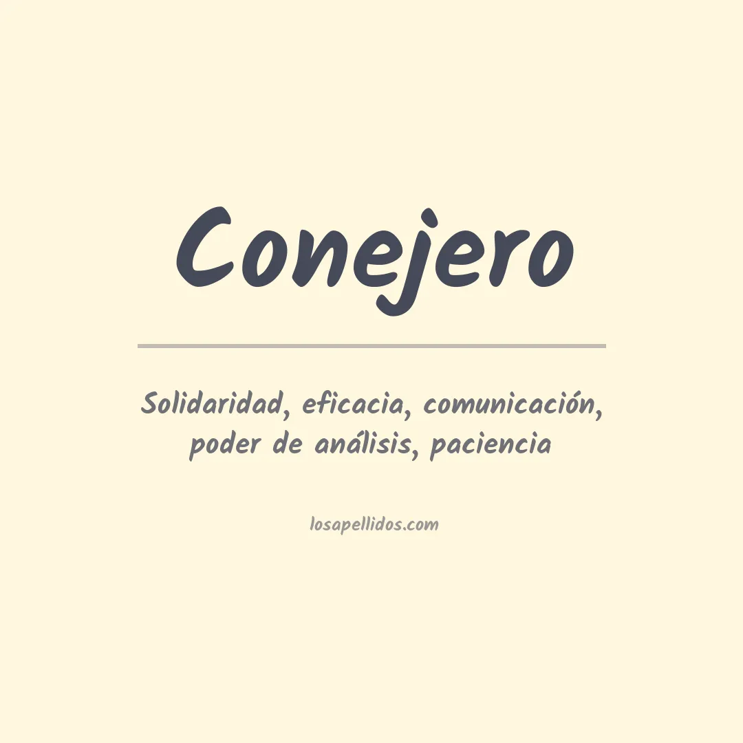 Apellido Conejero