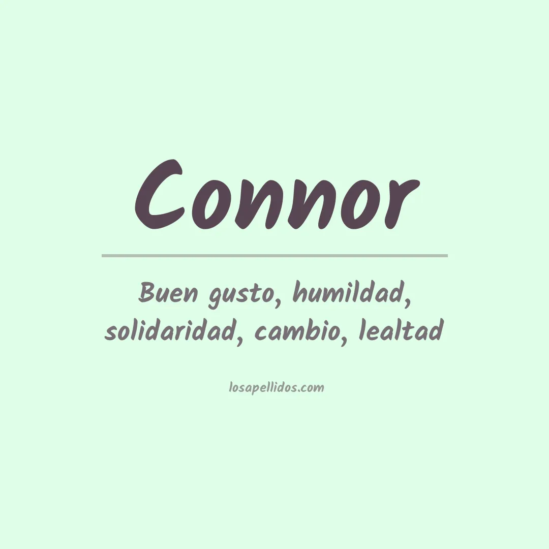 Apellido Connor