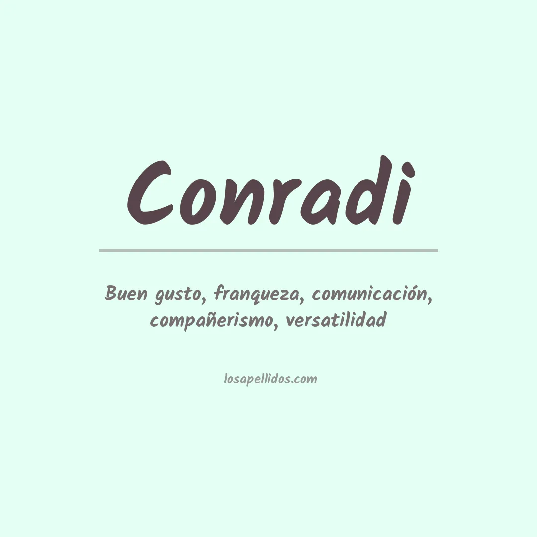 Apellido Conradi