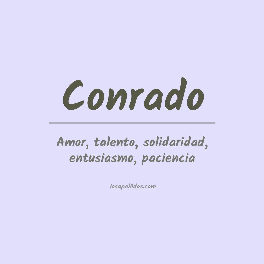 Apellido Conrado