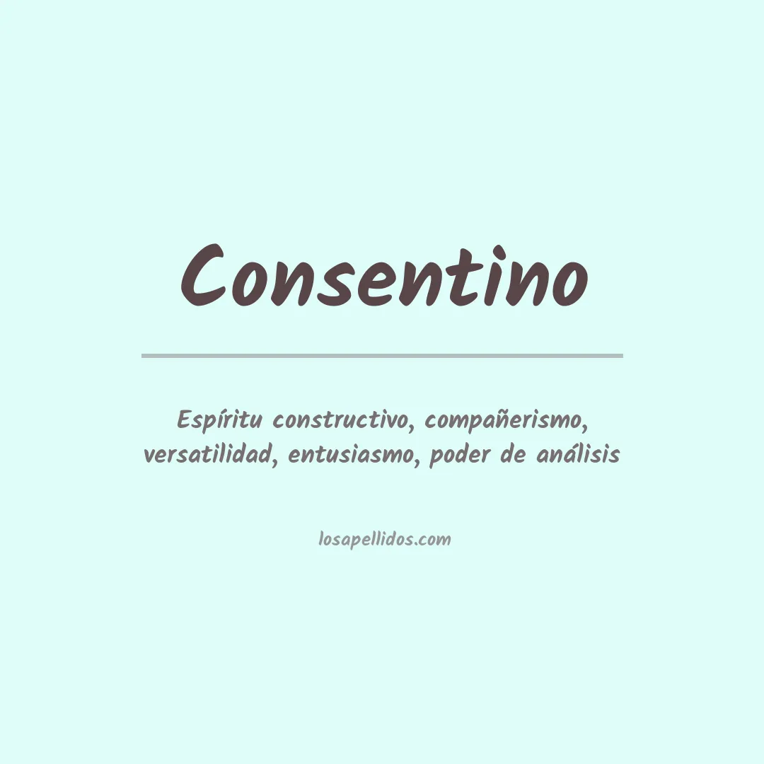 Apellido Consentino