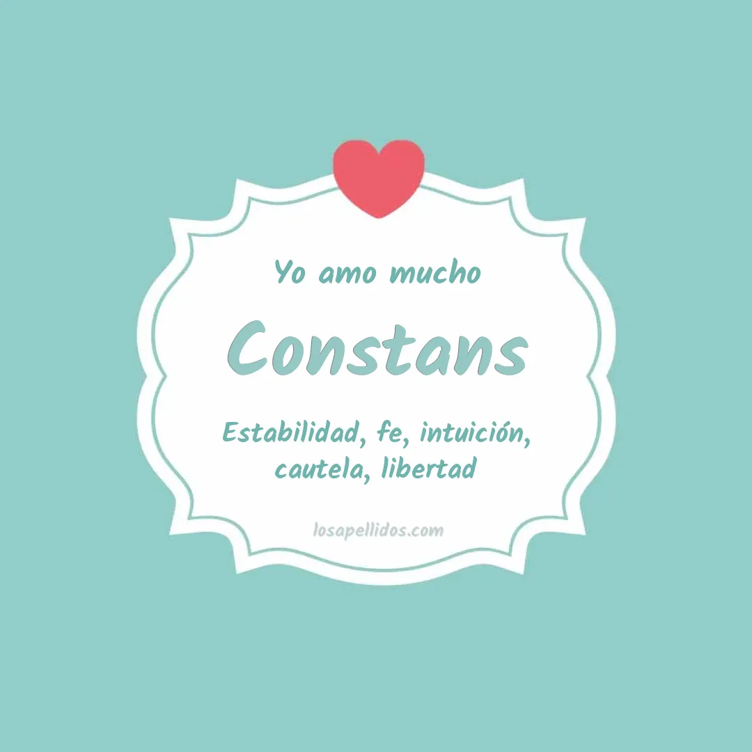 Yo amo mucho Constans