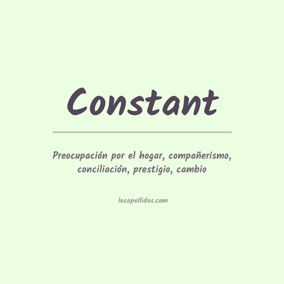 Apellido Constant