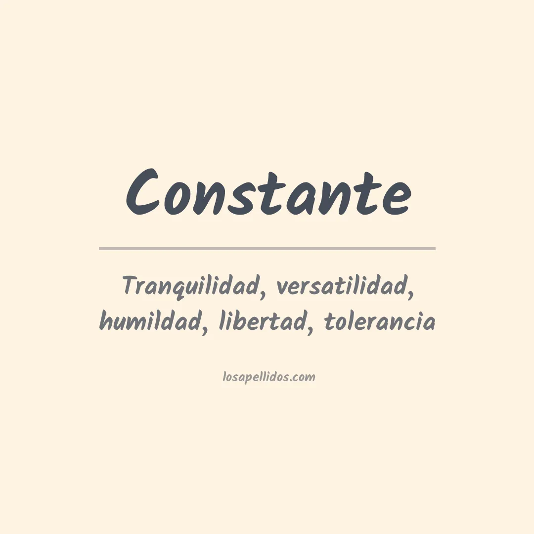 Apellido Constante