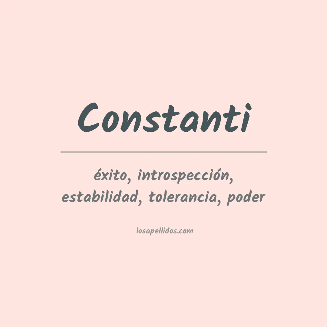 Apellido Constanti