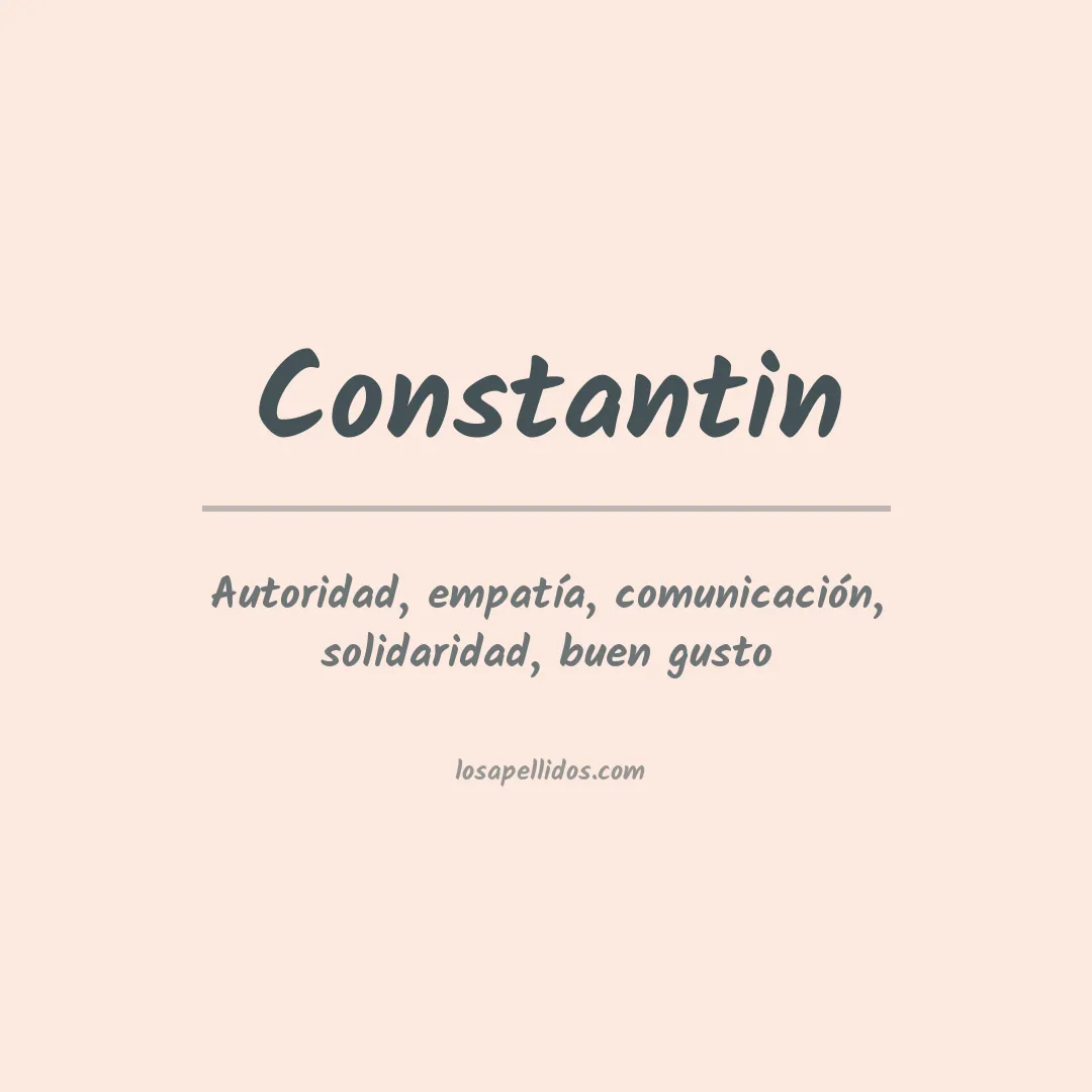 Apellido Constantin