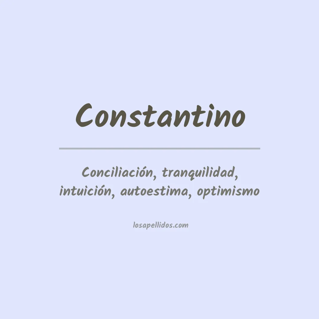 Apellido Constantino