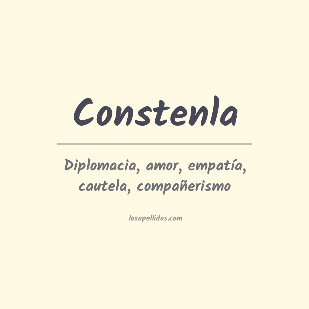 Significado del Apellido Constenla