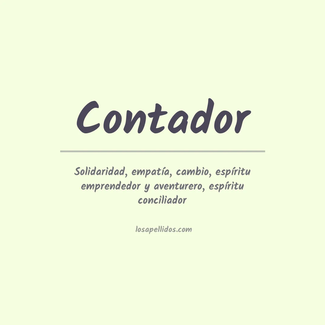Apellido Contador