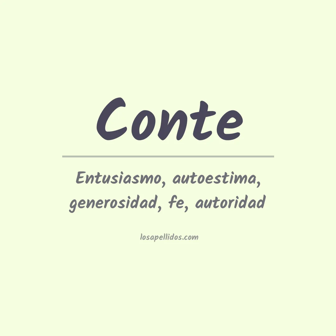 Apellido Conte