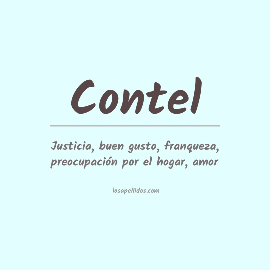 Apellido Contel