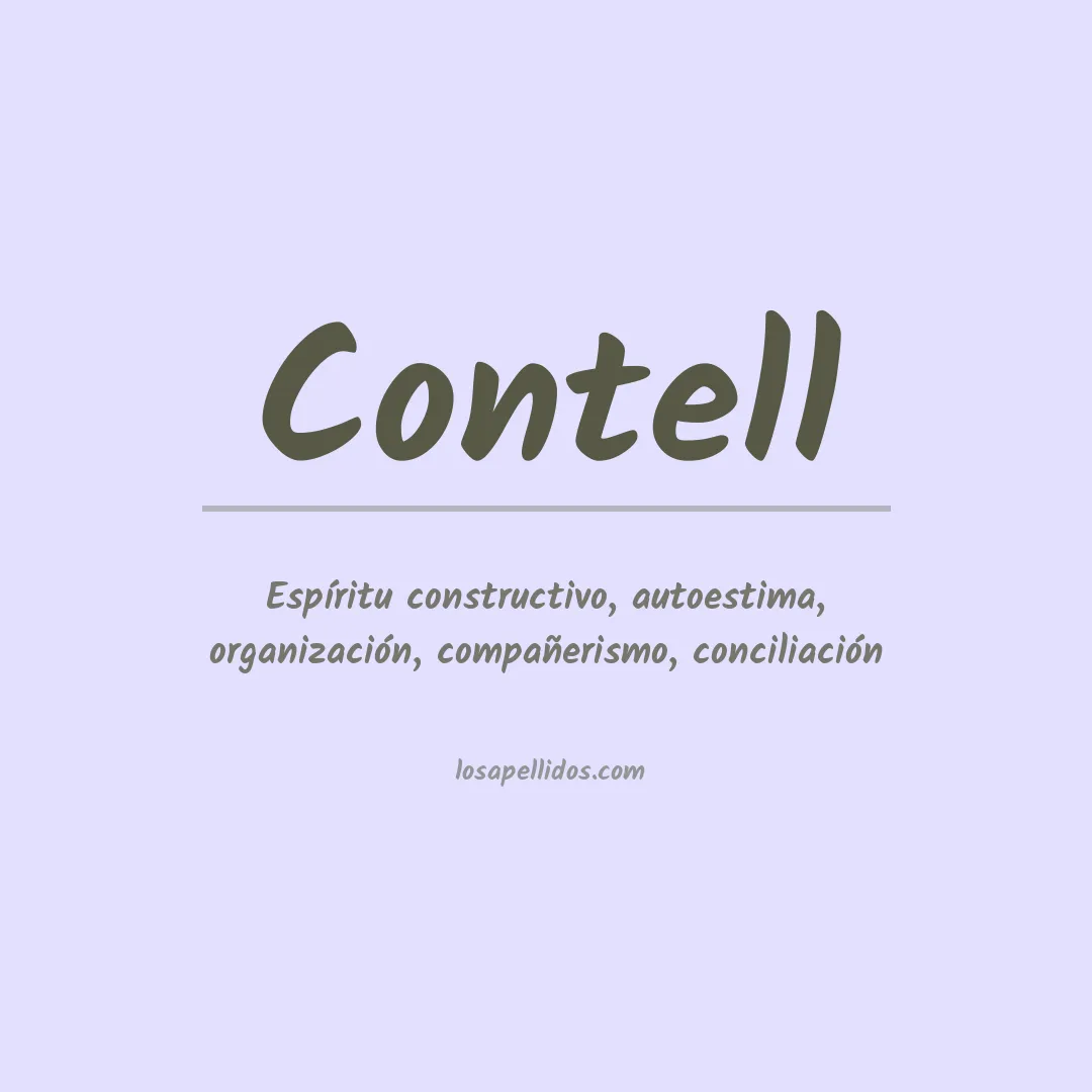 Apellido Contell