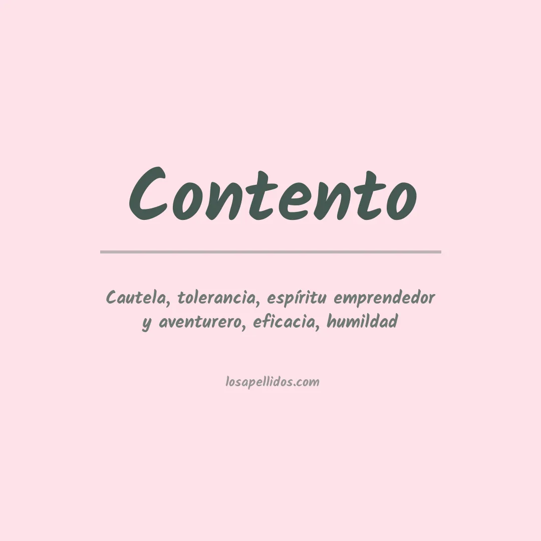 Apellido Contento
