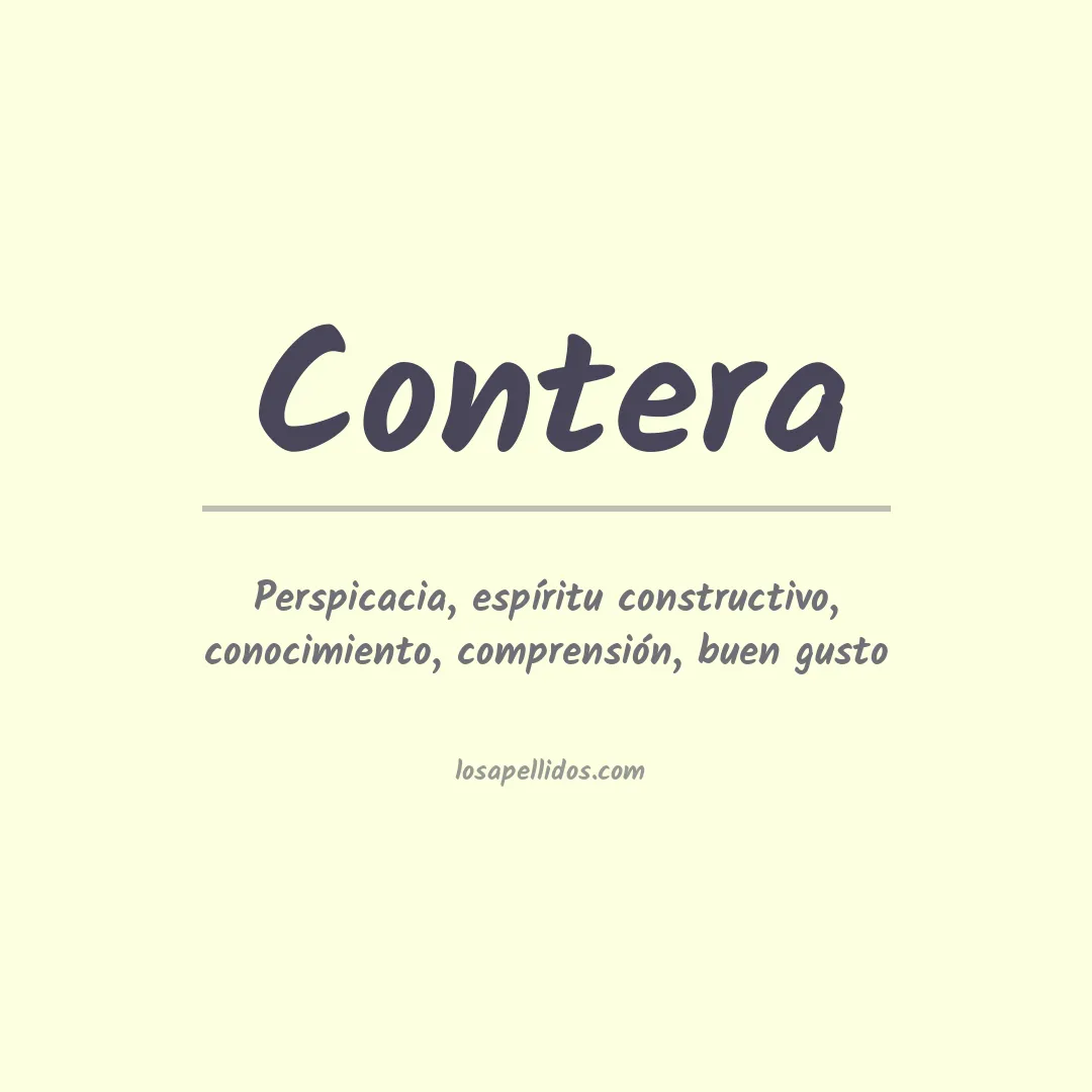 Apellido Contera