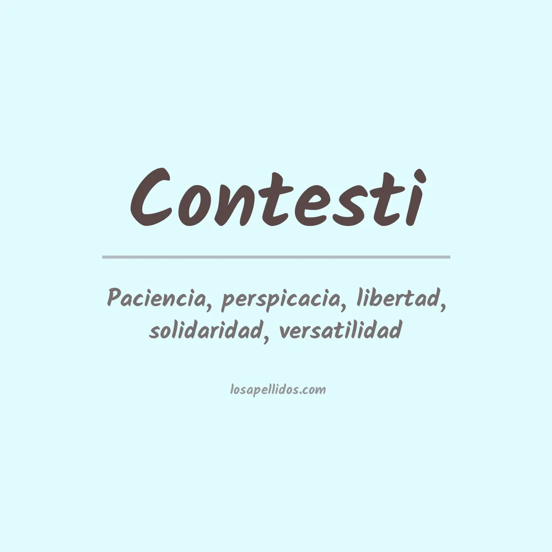 Apellido Contesti