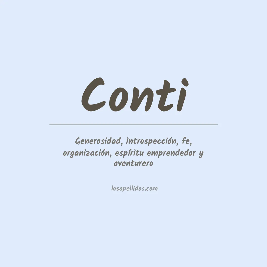 Apellido Conti