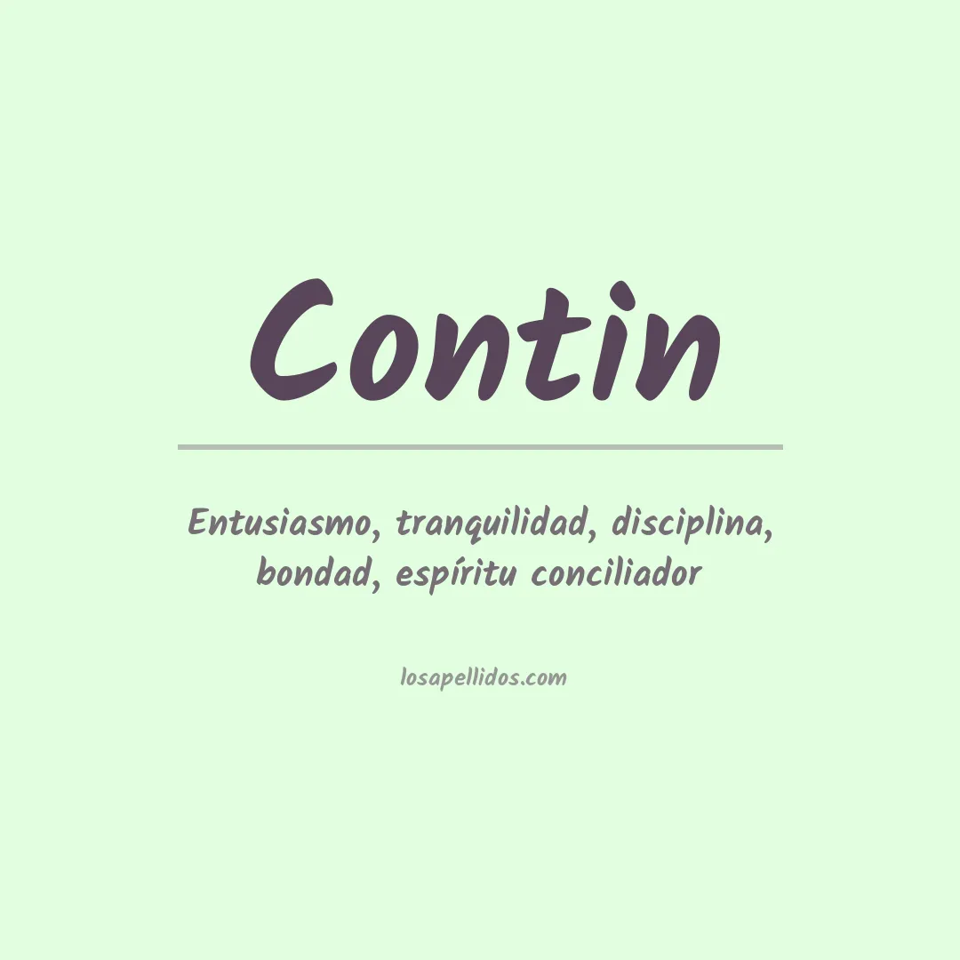 Apellido Contin