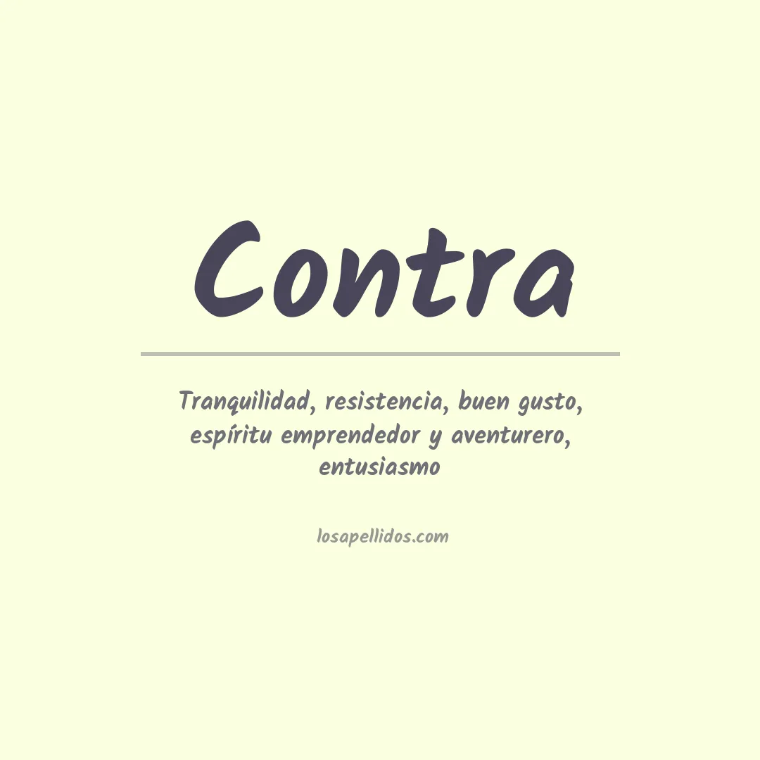 Apellido Contra