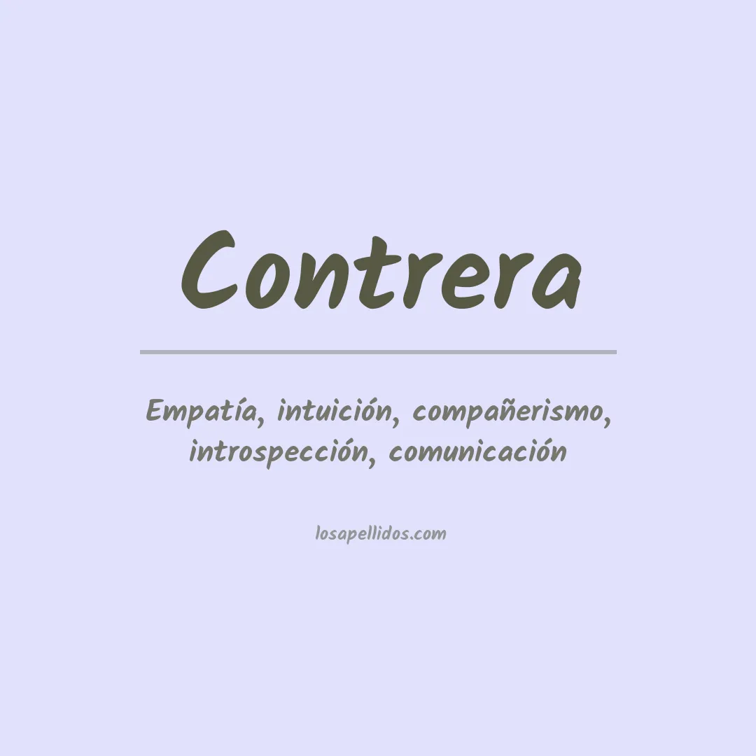 Apellido Contrera