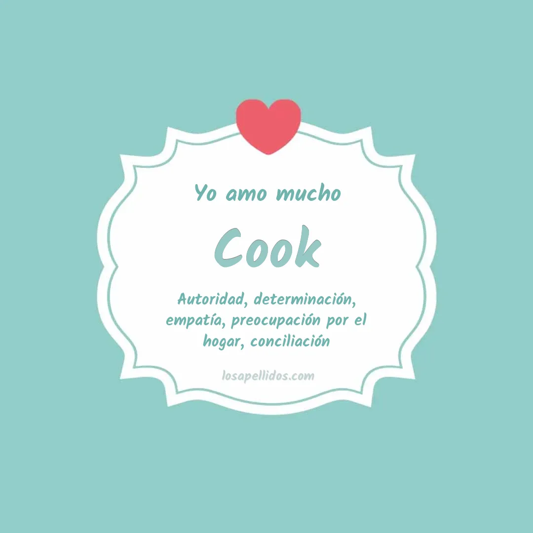 Yo amo mucho Cook
