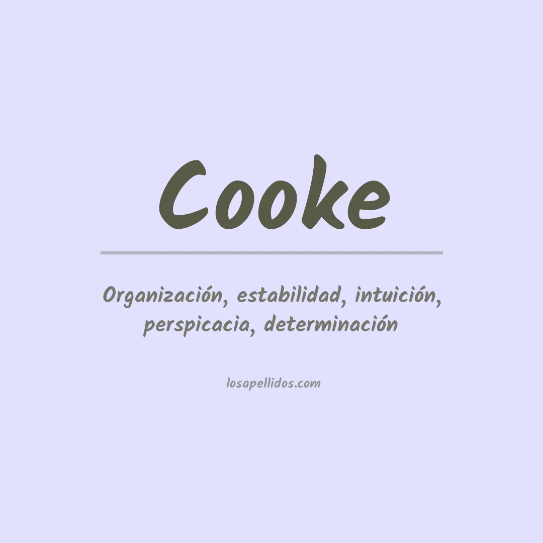 Apellido Cooke