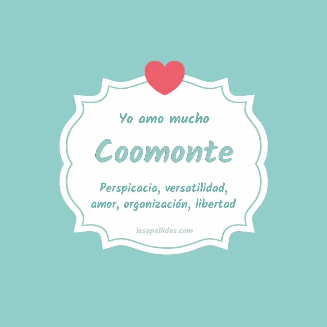 Yo amo mucho Coomonte