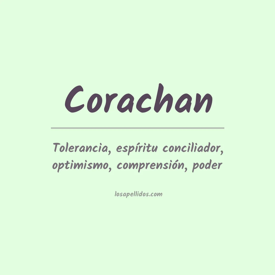 Apellido Corachan