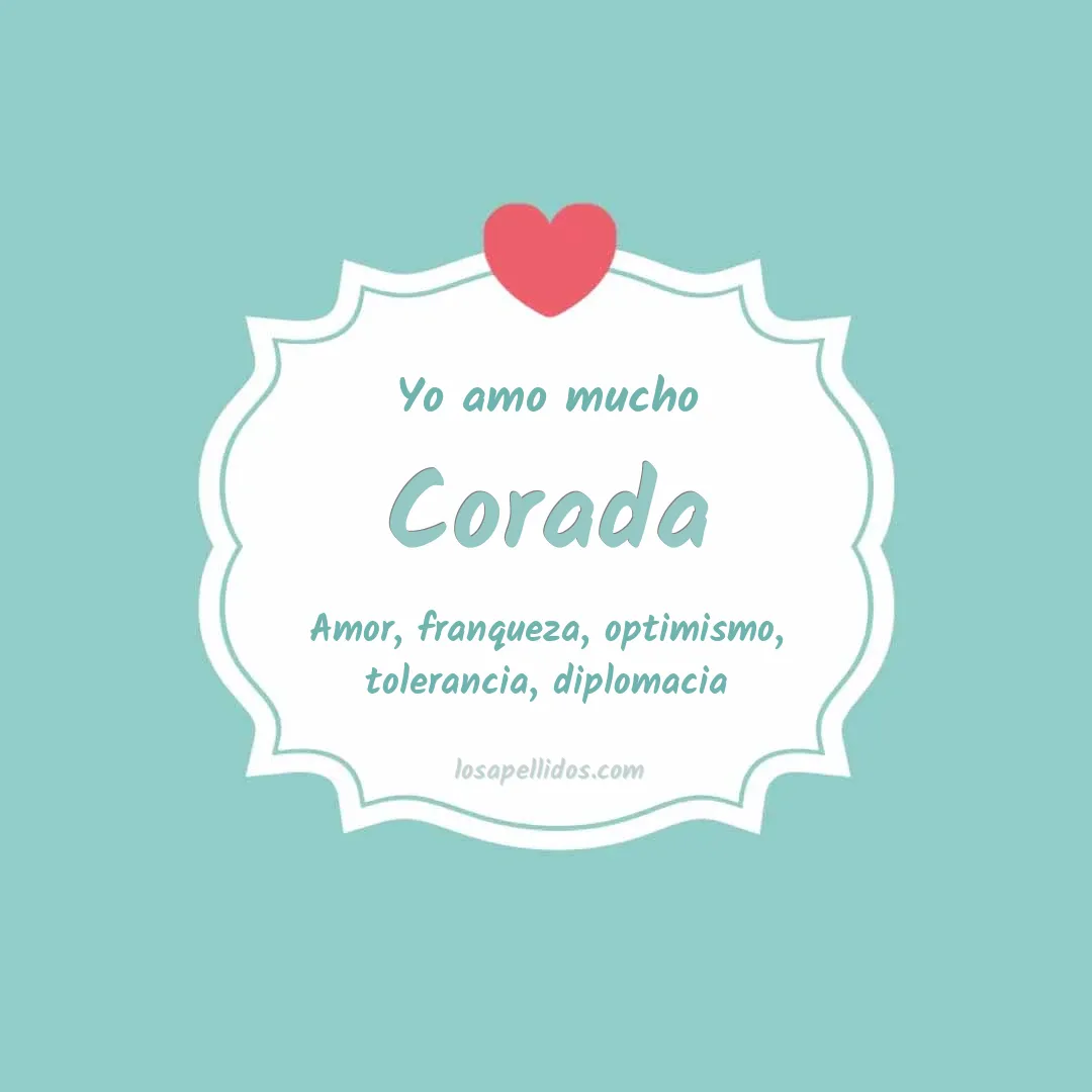 Yo amo mucho Corada